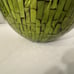 Mosaic Green Mother of Pearl Jar Canister Storage Decor With Lid 11 Tall