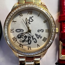 Daniela Swaebe Timepiece Gold Tone Watch Set New w/4 bands! New Battery