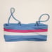 L*Space Bikini Set Rebel Stripe Top Portia Bottom Size Small Blue Pink NWT