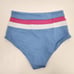L*Space Bikini Set Rebel Stripe Top Portia Bottom Size Small Blue Pink NWT