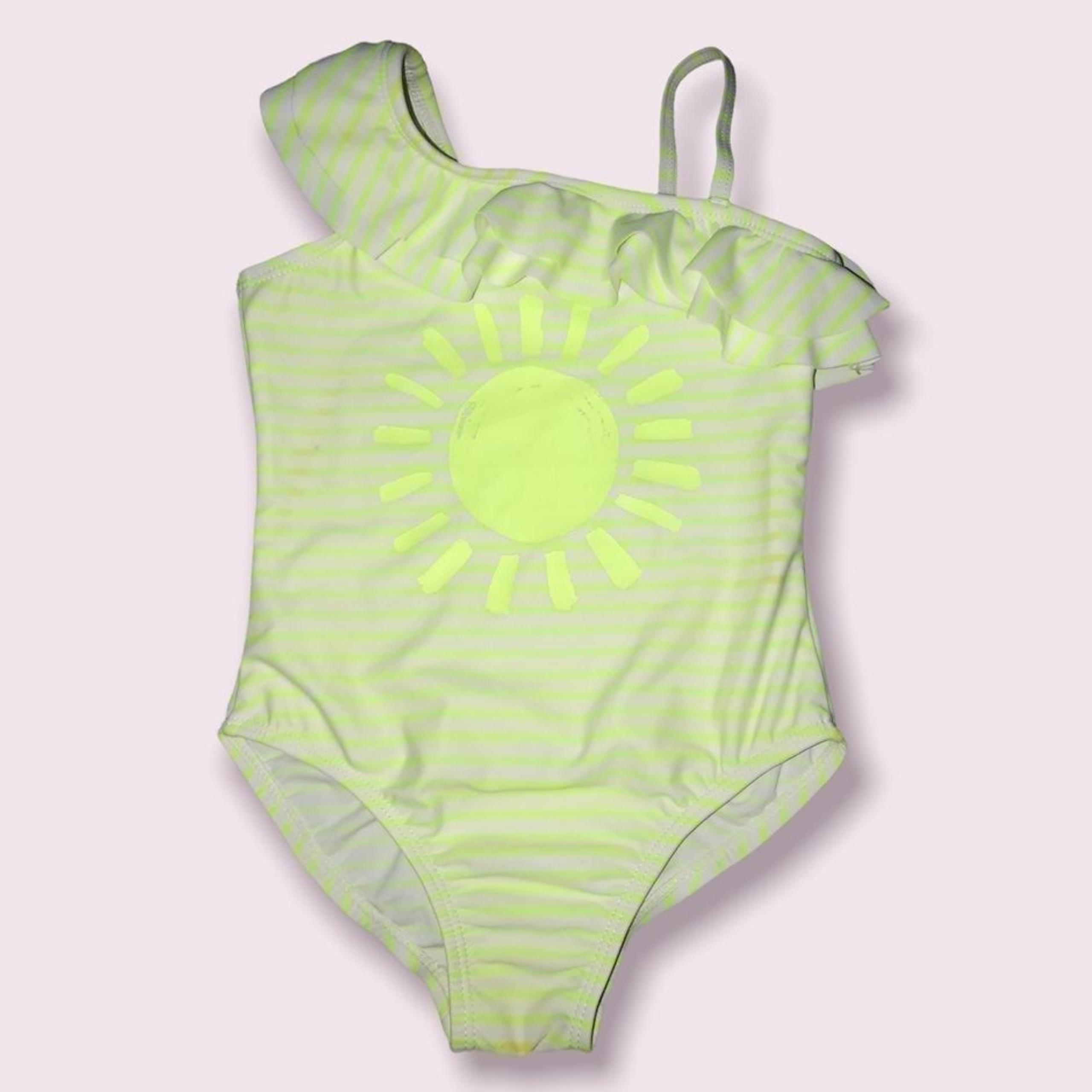 OshKosh B’gosh Girl’s Stripe Sun Print One-Piece Swimsuit.