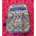 Coach Poppy Daisy Signature Backpack Khaki With PURPLE Leather Trim F20046