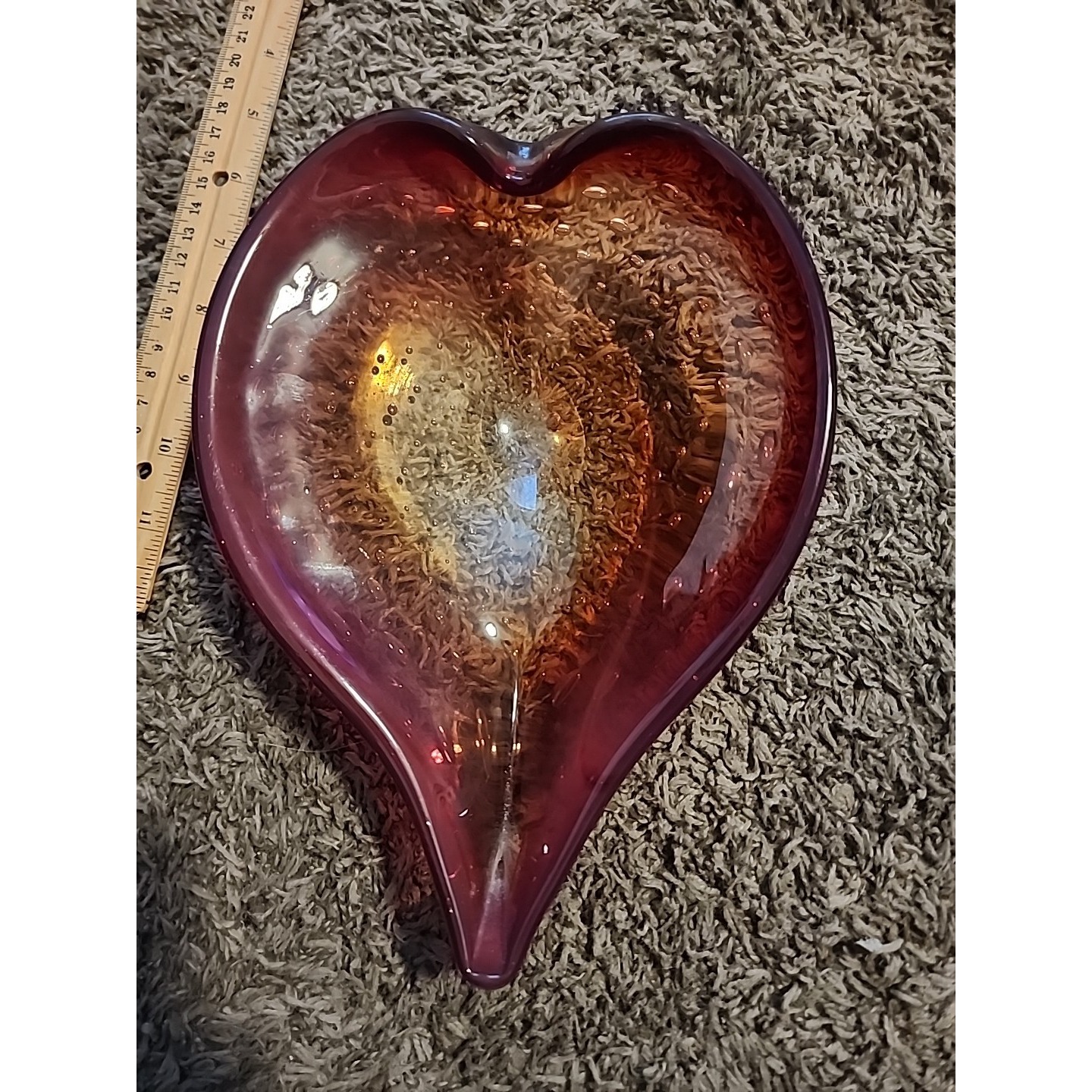 Murano Beautiful Strawberry Shaped Art Glass Bowl Design