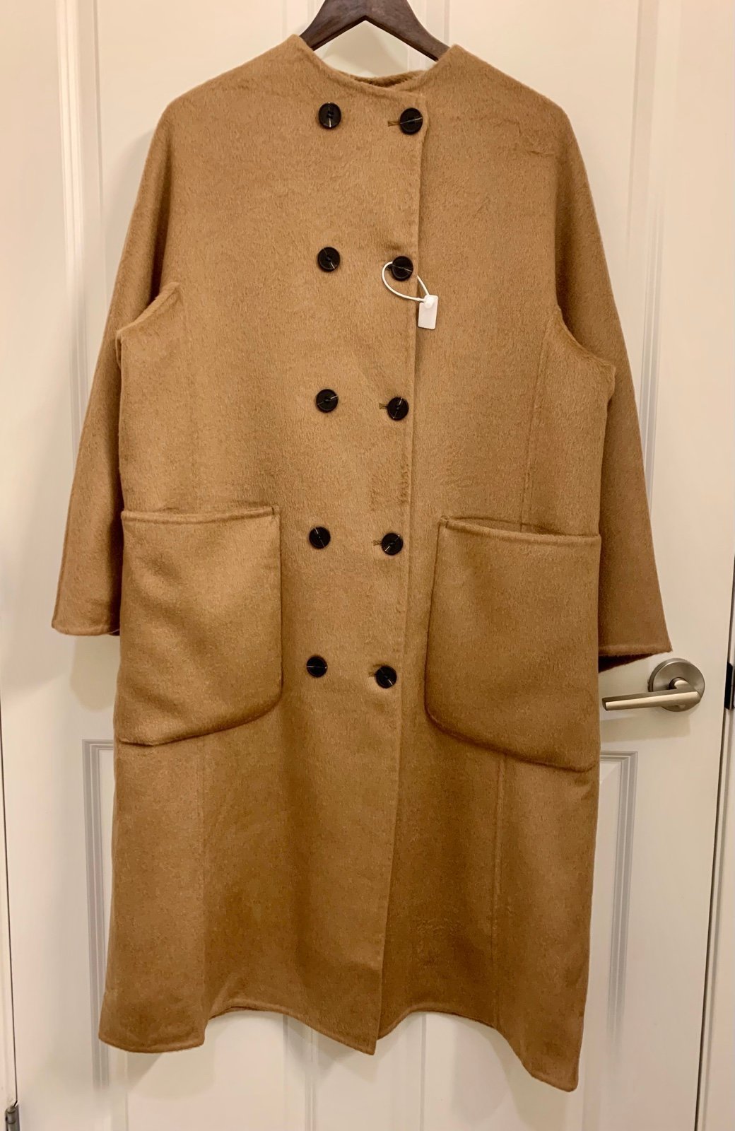 100% Camel Classic style Coat Outwear New XL