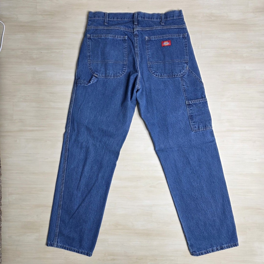 Dickies Carpenter Relaxed Straight Denim Jeans Blue 19294SNB Men's Size 32 x 32