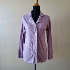 Cosabella Boxer PJ Pajamas Button Down Long Sleeve Shirt Size S