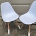 New Giantex Child Chairs Set of 2 Mid Century Wood Legs 190 NWT Unique Design