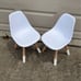 New Giantex Child Chairs Set of 2 Mid Century Wood Legs 190 NWT Unique Design