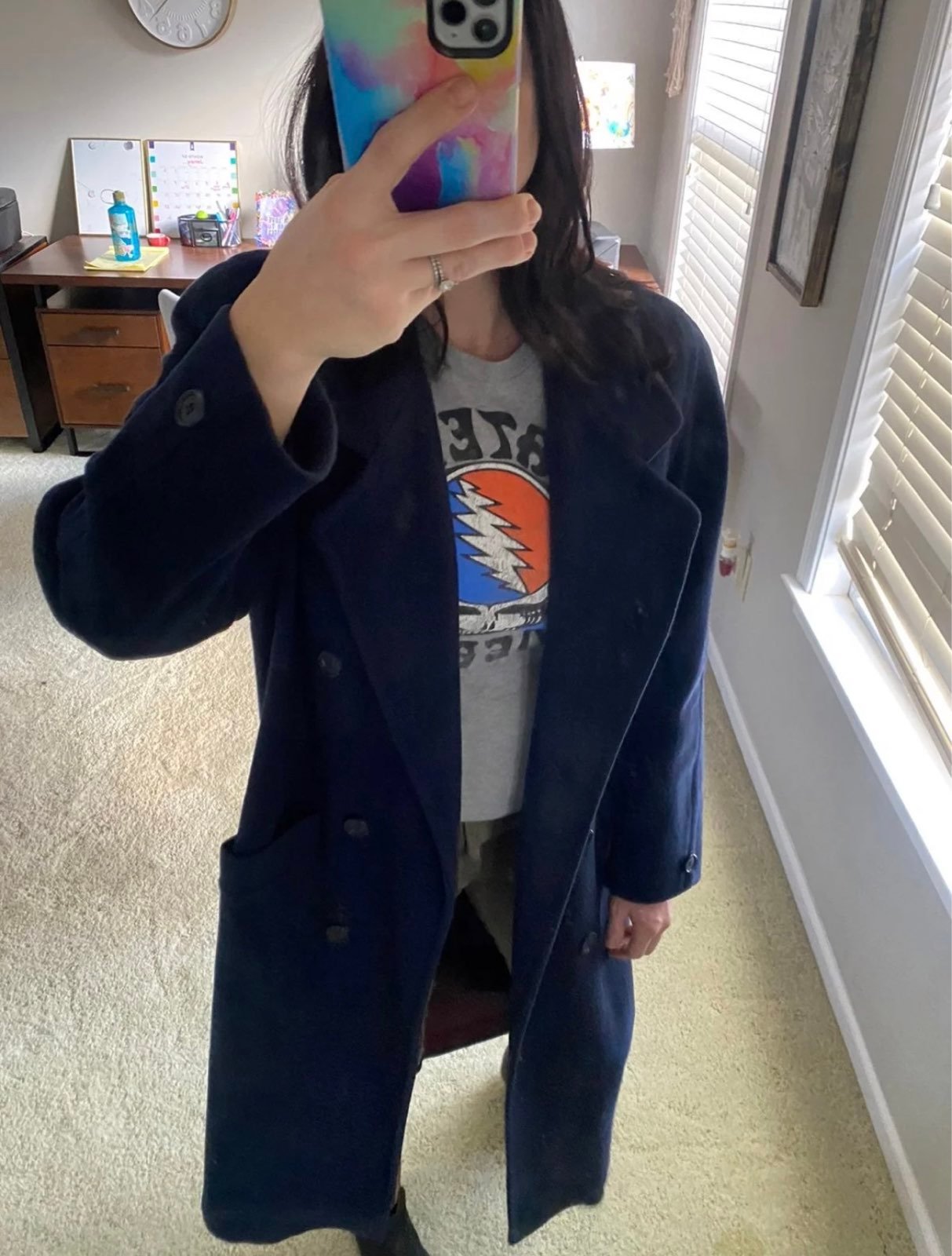 Vintage Long Wool Coat