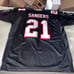 Authentic Deion Sanders Atlanta Falcons Reebok Helmet Tag Jersey Men 56 Clean