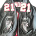 Authentic Deion Sanders Atlanta Falcons Reebok Helmet Tag Jersey Men 56 Clean