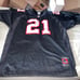 Authentic Deion Sanders Atlanta Falcons Reebok Helmet Tag Jersey Men 56 Clean