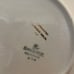 Set of 18 carat gold Homer Laughlin plates + 3 espresso cups/1 stein