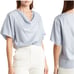 Vince Women's Cowl-Neck Blouse Light Steel Blue XS