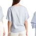 Vince Women's Cowl-Neck Blouse Light Steel Blue XS