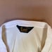 Vintage Lee Reversed Sweatshirt Cream White V-Neck Pullover 80s Mens XL 0070