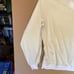 Vintage Lee Reversed Sweatshirt Cream White V-Neck Pullover 80s Mens XL 0070