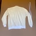 Vintage Lee Reversed Sweatshirt Cream White V-Neck Pullover 80s Mens XL 0070