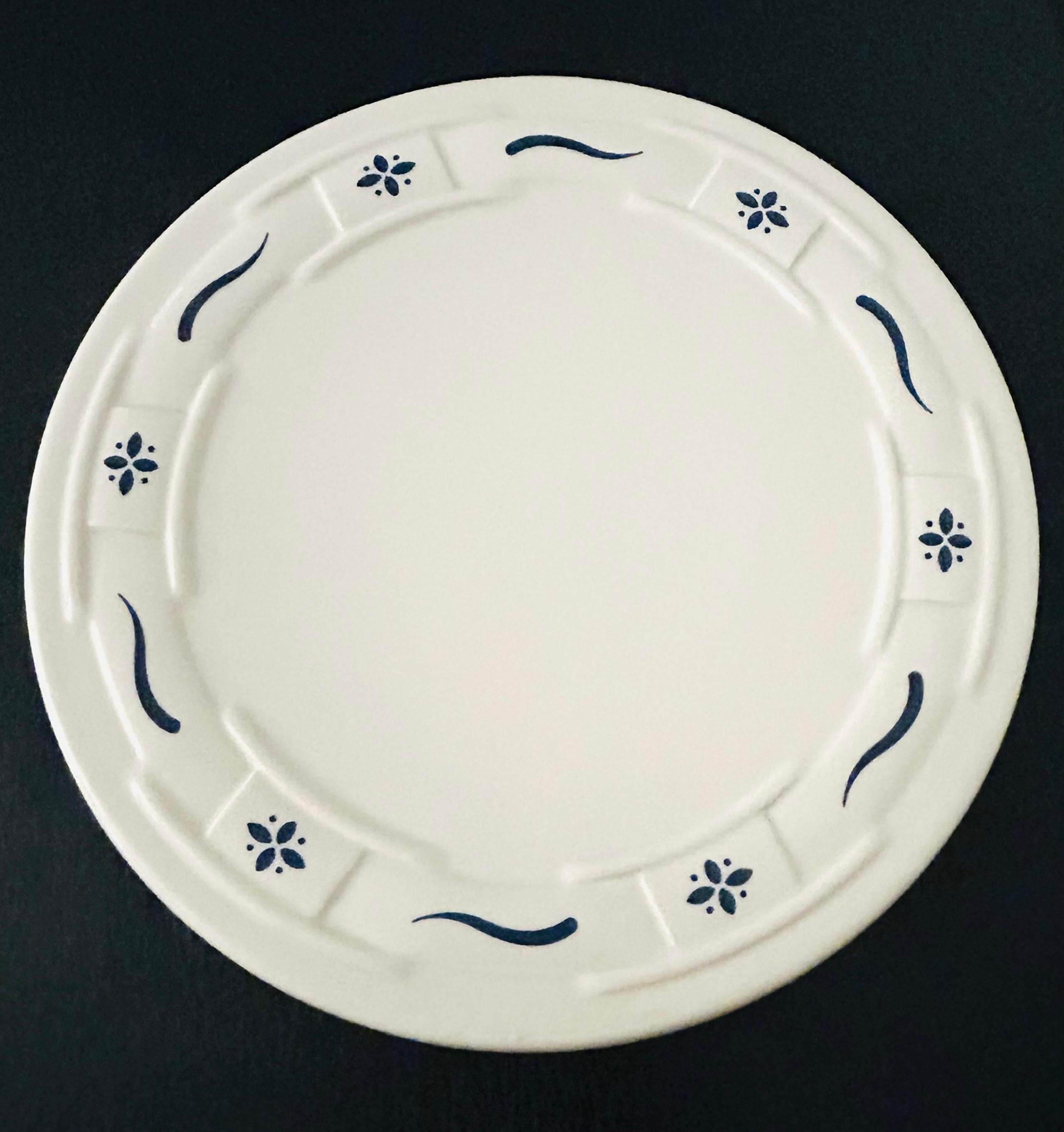 Vintage Longaberger Pottery Classic Blue Woven Trivet/Hot Plate (NO Box)