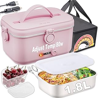 Electric Lunch Box for Adults with Temperature Adjustment 80W