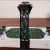 Black light air hockey table top game