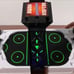 Black light air hockey table top game