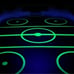 Black light air hockey table top game