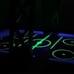 Black light air hockey table top game