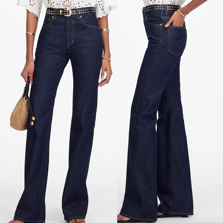 Madewell The Vintage Flare Jean in Dark RInse