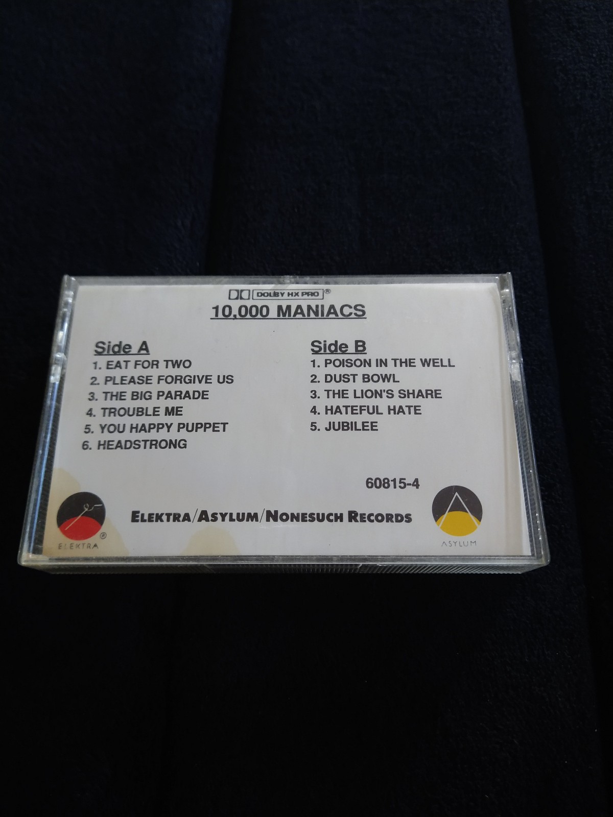 10000 Maniacs Blind Mans Zoo ***RARE**Promotional Cassette Tape