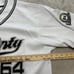 Vtg FB County Baseball Jersey 64 Mens 2XL OG White NEW