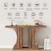 47“ Narrow Console Table with Storage for Entry