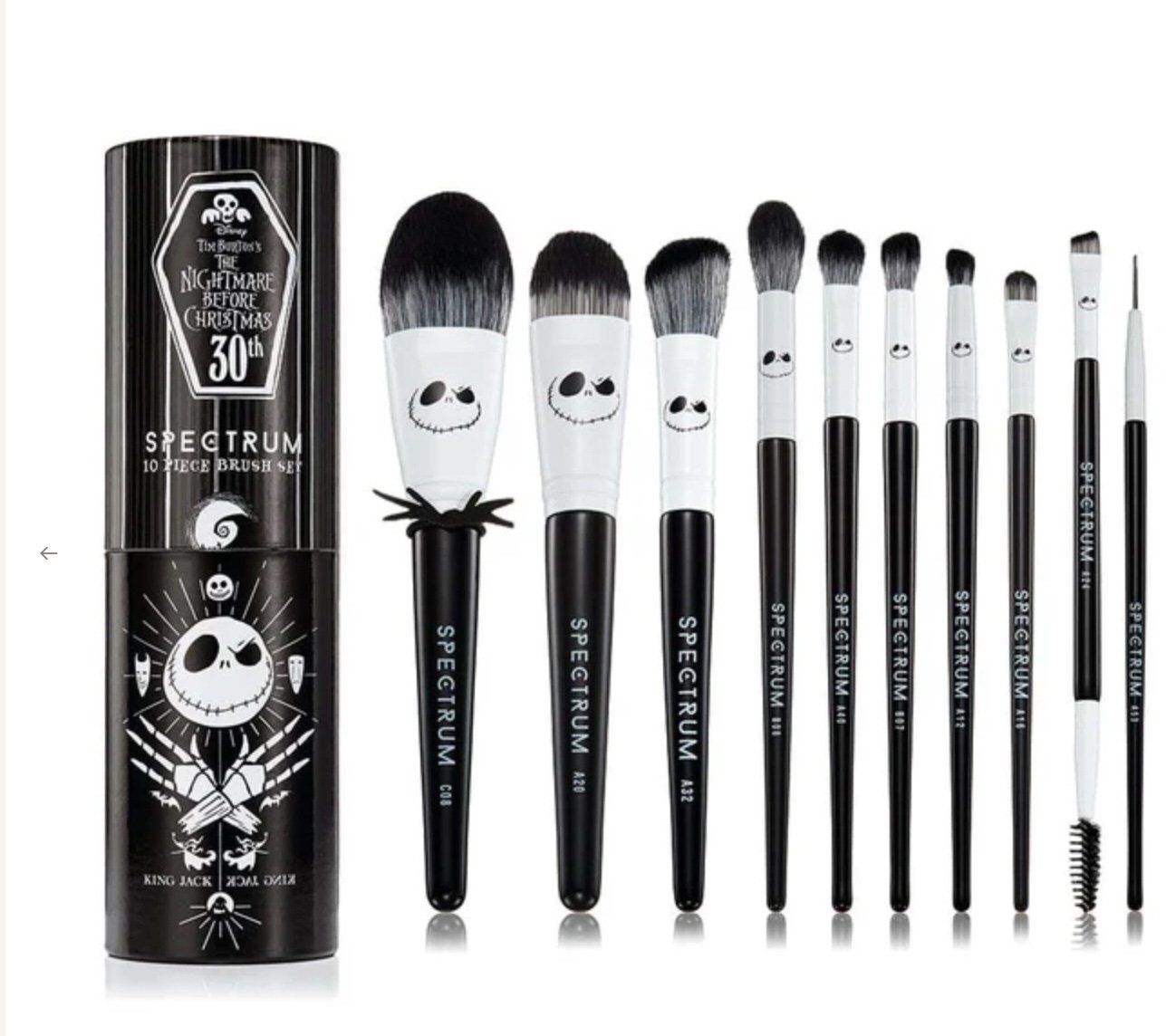 Nightmare Before Christmas 10 pcs brush set New In Box Gift Idea