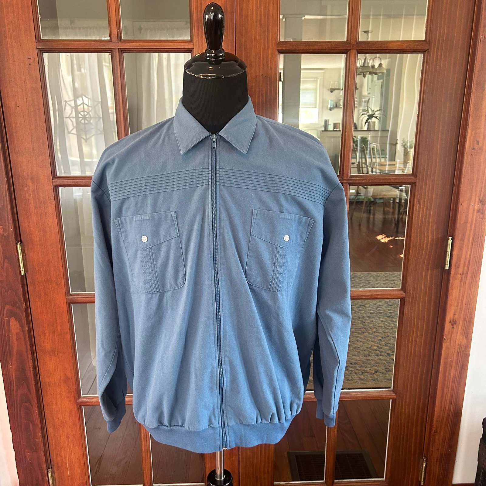 Vintage John Blair 1980’s or 1990’s Zipper Shirt Light Jacket