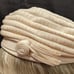 Turban Hat w/ Ribbon Rose, Charmette NY VINTAGE Great Gatsby Cream 20s 30s 50s
