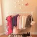 Child Garment Rack with 10 Velvet Hanger