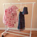 Child Garment Rack with 10 Velvet Hanger