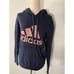 Adidas hoodie sweatshirt size small blue