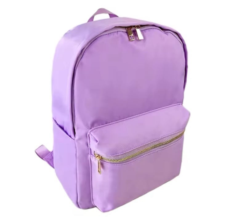 Purple nylon Backpack NEW