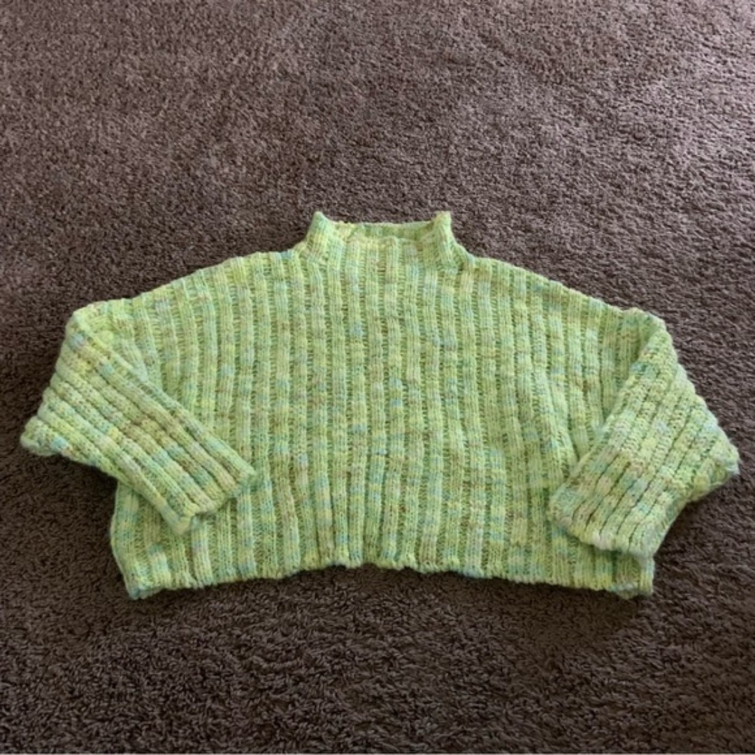 Free people neon sweater size L