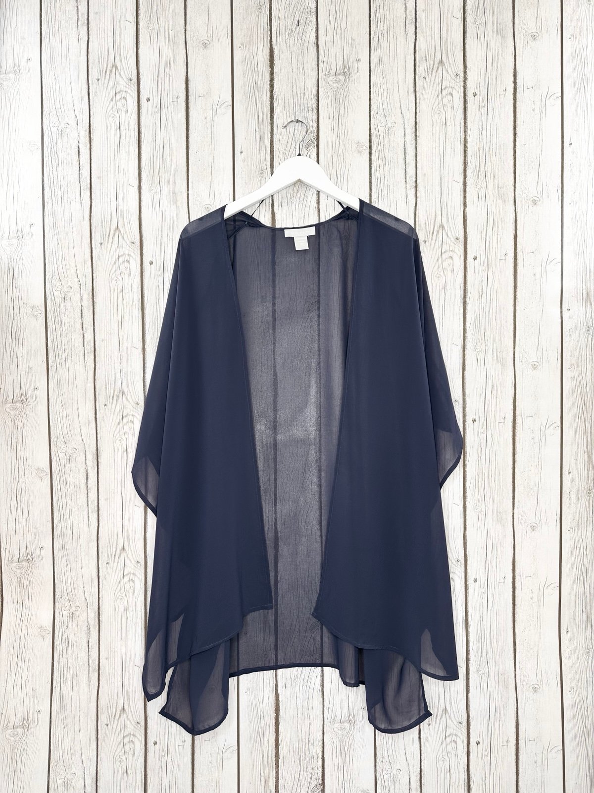 Nordstrom Wrap Women’s One Size Blue Sheer Chiffon NWOT