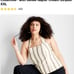 Jenee Naylor striped tie neck halter