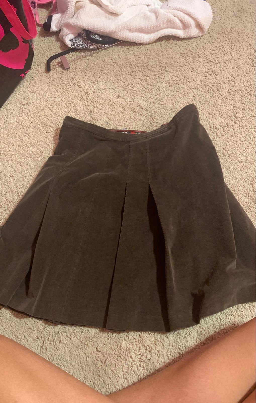 dolce and gabbana Corduroy pleated skirt