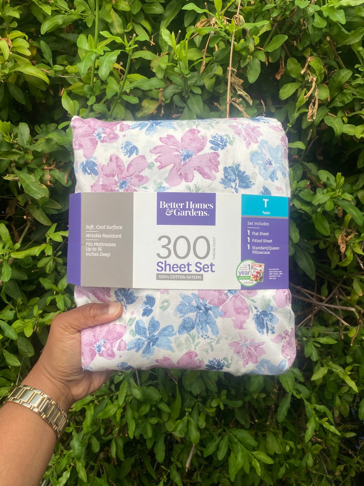 Better Homes & Gardens Twin Floral 300 Sheet Set