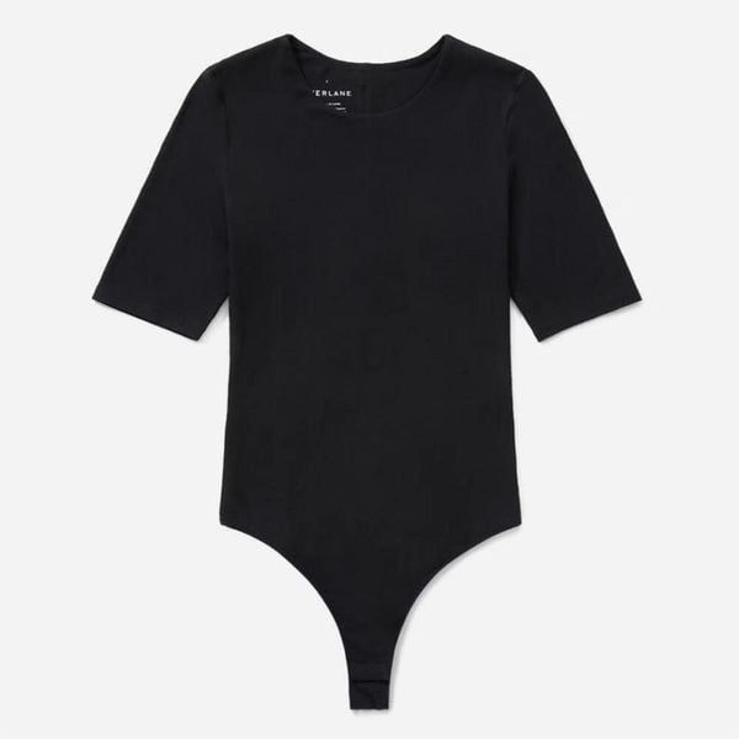 Everlane Black Short Sleeve Bodysuit Women’s Medium