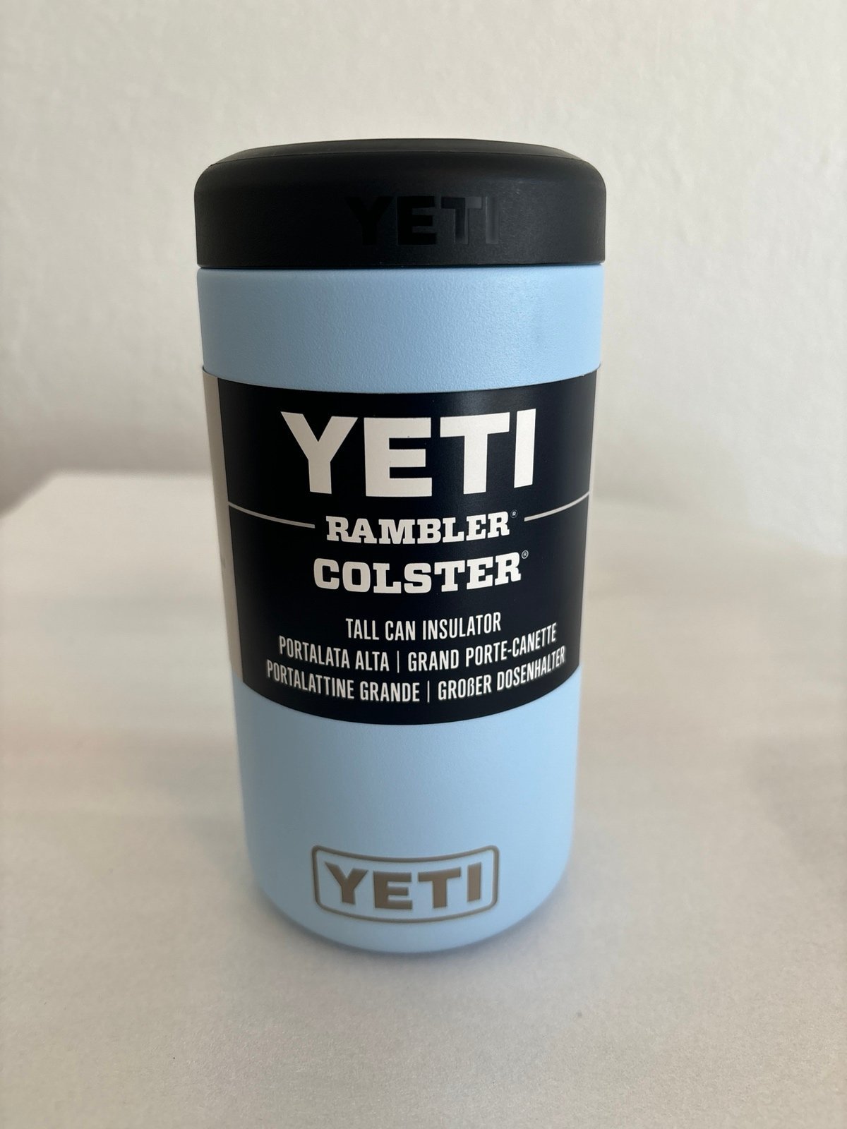 Yeti Big Sky Blue 16oz Tall Can colster Rambler