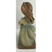 vintage hand carved girl with dog wood figures made in Italy