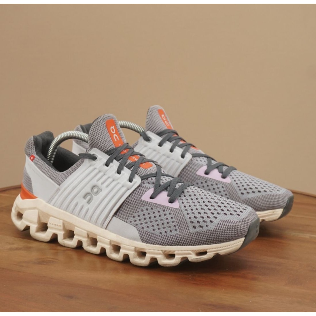 On Womens Cloudswift Running Shoes Size 11 Lavender Lilac Orange Mesh