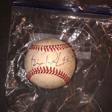 Signed baseball by ben davis
