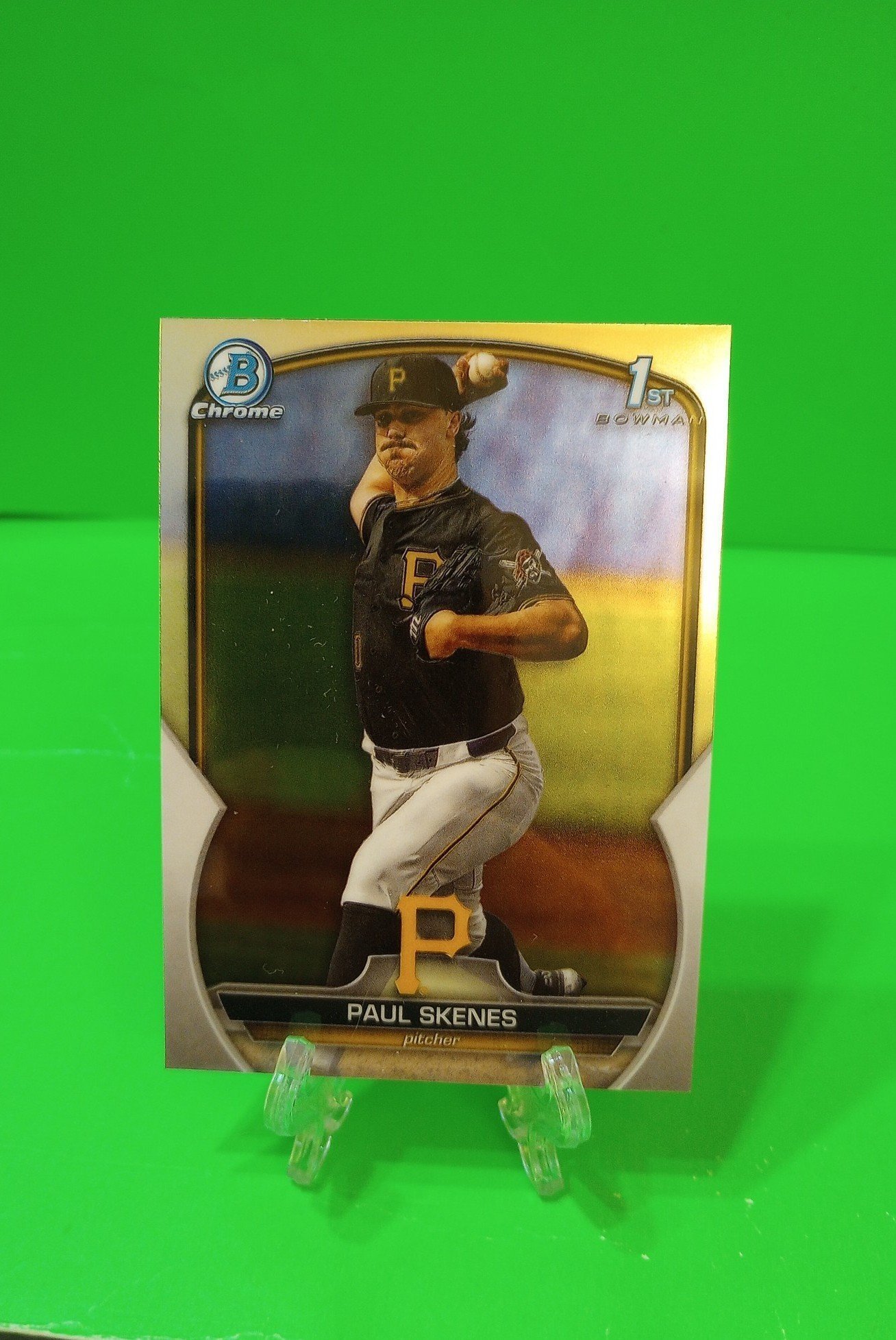RC PAUL SKENES 1ST ROOKIE CARD BOWMAN CHROME 2023 PITTSBURGH PIRATES NO HITTER !